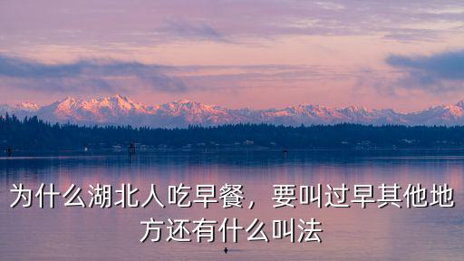 武漢吃什么怎么說,武漢早餐都有什么可以吃的
