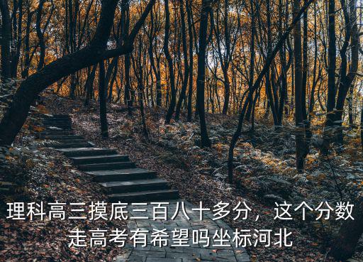 理科高三摸底三百八十多分，這個分數走高考有希望嗎坐標河北