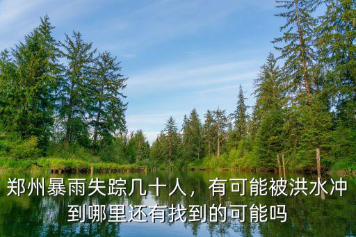 鄭州暴雨抽的水排哪里,鄭州暴雨過后