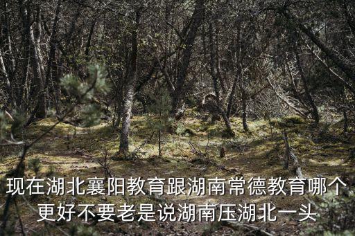 現(xiàn)在湖北襄陽教育跟湖南常德教育哪個(gè)更好不要老是說湖南壓湖北一頭