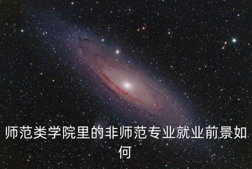 師范類學院里的非師范專業(yè)就業(yè)前景如何