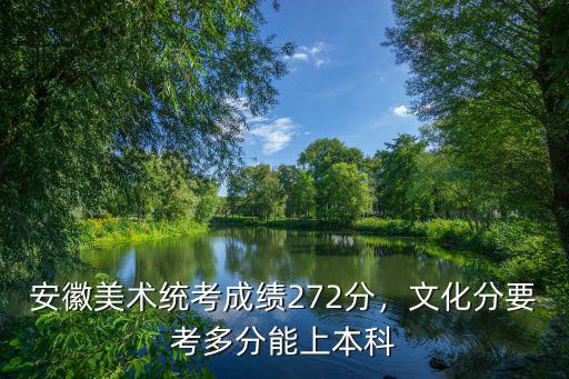安徽美術(shù)省考大約需多少分,安徽美術(shù)統(tǒng)考成績(jī)272分