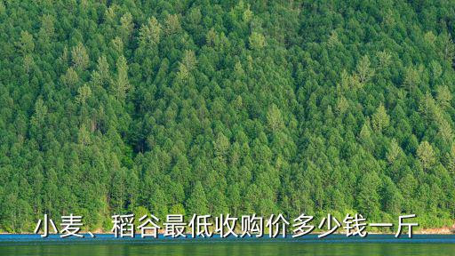 小麥、稻谷最低收購價(jià)多少錢一斤
