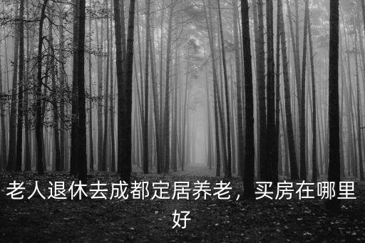 老人退休去成都定居養老，買房在哪里好