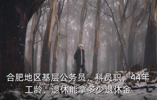 合肥街道公務員一年能拿多少錢,退休能拿多少退休金