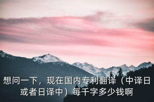 唐山翻譯專利英語多少錢,現(xiàn)在國內(nèi)專利翻譯