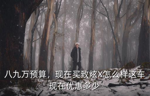 八九萬預算，現(xiàn)在買致炫X怎么樣這車現(xiàn)在優(yōu)惠多少