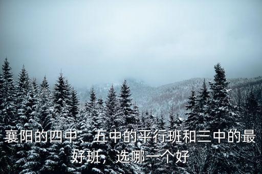 襄陽四中五中是怎么分配的,襄陽四中跟襄陽五中比