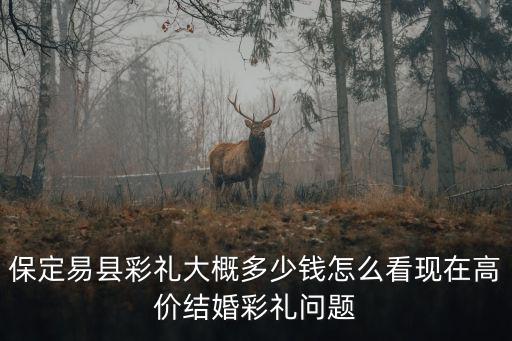 保定雄縣結(jié)婚彩禮多少,保定易縣彩禮大概多少錢