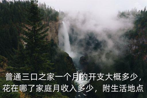 普通三口之家一個月的開支大概多少，花在哪了家庭月收入多少，附生活地點