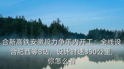 鄭合高鐵安徽段有多少公里,合新高鐵安徽段力爭年內開工
