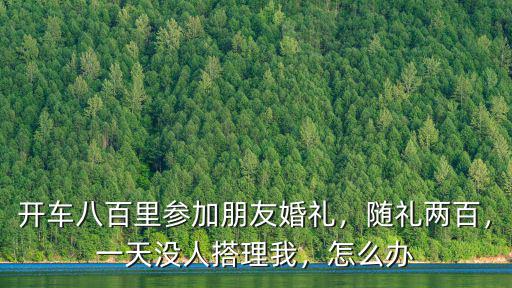 開車八百里參加朋友婚禮，隨禮兩百，一天沒人搭理我，怎么辦