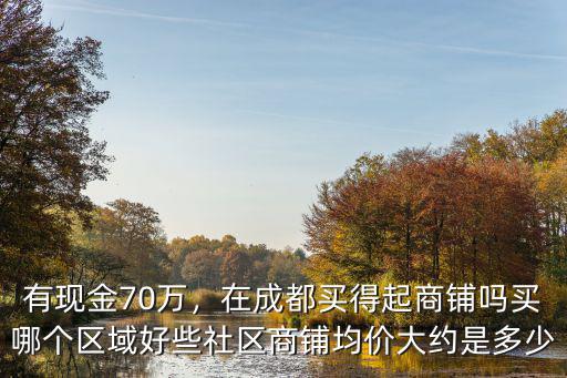 成都哪里的商鋪值得買,買哪個區(qū)域好些