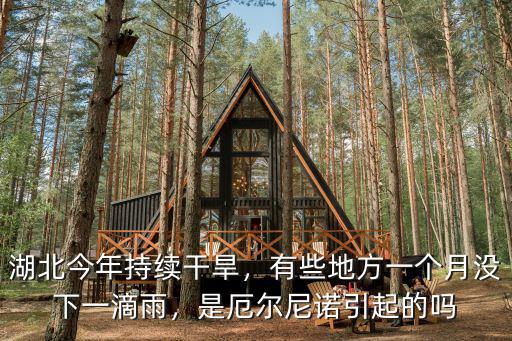 湖北今年持續干旱，有些地方一個月沒下一滴雨，是厄爾尼諾引起的嗎