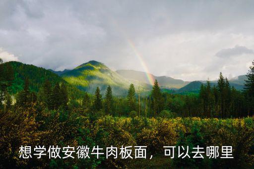富錦學習安徽牛肉板面多少錢,想學做安徽牛肉板面