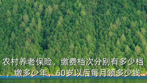 河北省農民養老保險是多少錢啊,農村養老保險