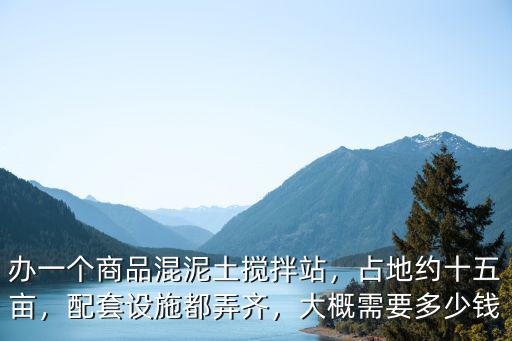 商混攪拌站石家莊有多少錢,大概需要多少錢