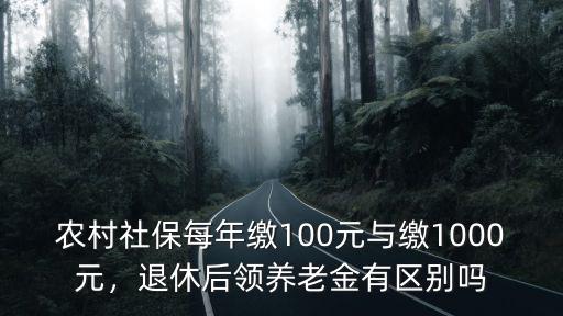 蕪湖農(nóng)村社保每年拿多少,農(nóng)村社保每年交2000元