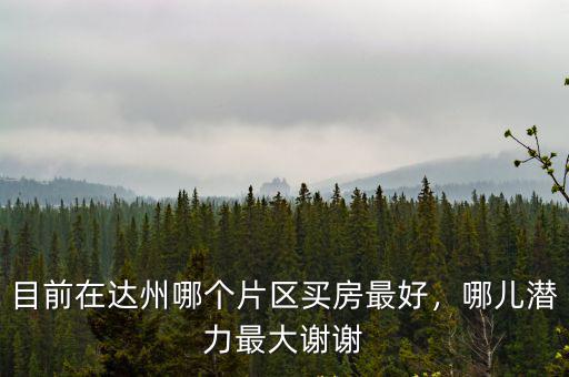 四川達州最熱門的房子在哪里,達州買房哪里比較好