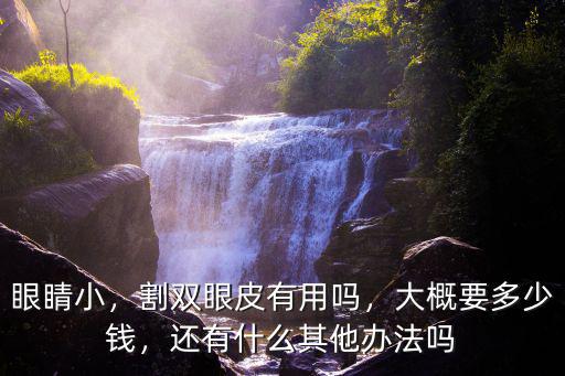 張家口割雙眼皮的一般多少錢,隆鼻加割雙眼皮大約要多少錢