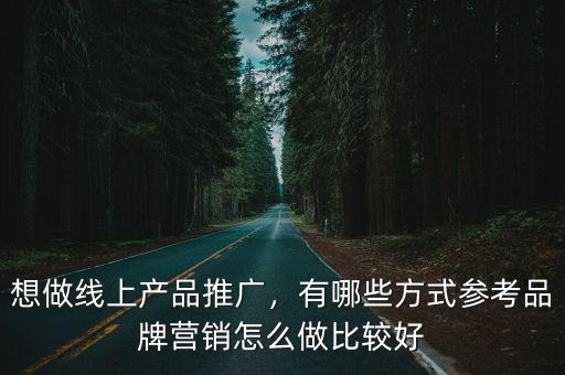 想做線上產品推廣，有哪些方式參考品牌營銷怎么做比較好