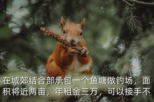 在城郊結合部承包一個魚塘做釣場，面積將近兩畝，年租金三萬，可以接手不