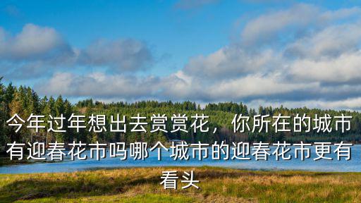 資陽迎春花市在哪里,你所在的城市有迎春花市嗎