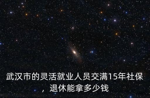 武漢市的靈活就業人員交滿15年社保，退休能拿多少錢