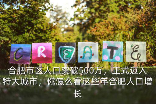 合肥市區人口突破500萬，正式邁入特大城市，你怎么看這些年合肥人口增長