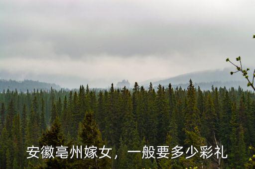 十年前安徽彩禮錢(qián)多少,想知道安徽的彩禮要多少錢(qián)