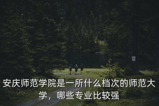 安慶師范大學理工專業學院多少分,哪些專業比較強