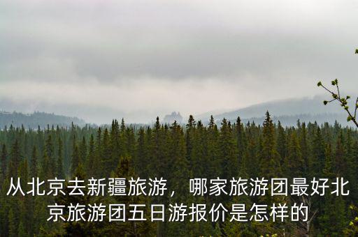 從北京去新疆旅游，哪家旅游團最好北京旅游團五日游報價是怎樣的