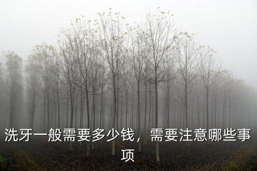 洗牙一般需要多少錢，需要注意哪些事項