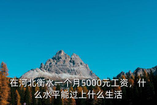 衡水安監工資多少,衡水多少錢算高工資