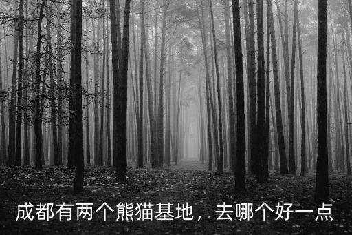 成都哪里去看大熊貓,成都的大熊貓基地在哪里