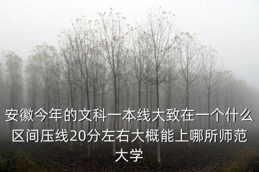 安徽文科2017一本線多少分,預計安徽一本線是多少