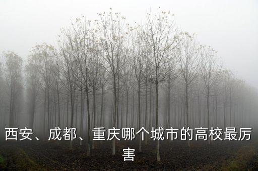 重慶和成都哪里高校數(shù)量多,有人說成都重慶的高校加起來