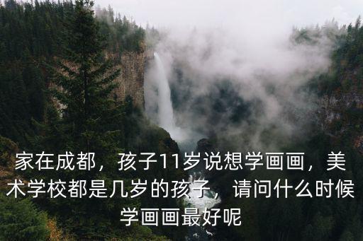 家在成都，孩子11歲說想學畫畫，美術學校都是幾歲的孩子，請問什么時候學畫畫最好呢