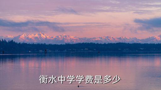 玉溪衡水中學(xué)學(xué)費(fèi)多少,衡水中學(xué)學(xué)費(fèi)是多少