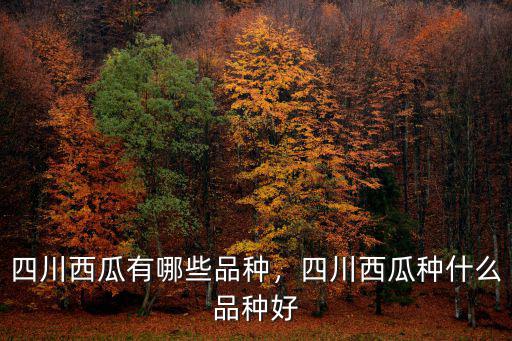 四川西瓜有哪些品種，四川西瓜種什么品種好
