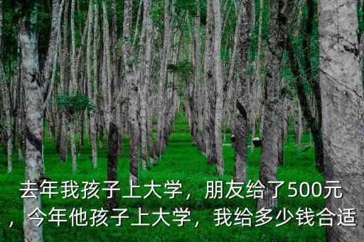 合肥同事孩子考上大學給多少,同事兒子考上大學