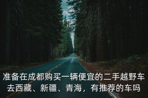 準備在成都購買一輛便宜的二手越野車去西藏、新疆、青海，有推薦的車嗎