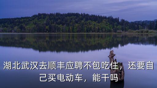 湖北武漢去順豐應聘不包吃住，還要自己買電動車，能干嗎