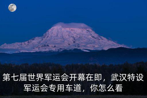 武漢軍運(yùn)會專用通道怎么走,武漢特設(shè)軍運(yùn)會專用車道