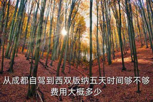 從成都自駕到西雙版納五天時間夠不夠費用大概多少