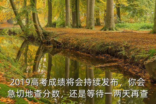 2019高考成績將會持續發布，你會急切地查分數，還是等待一兩天再查