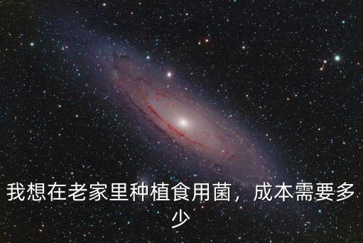 我想在老家里種植食用菌，成本需要多少