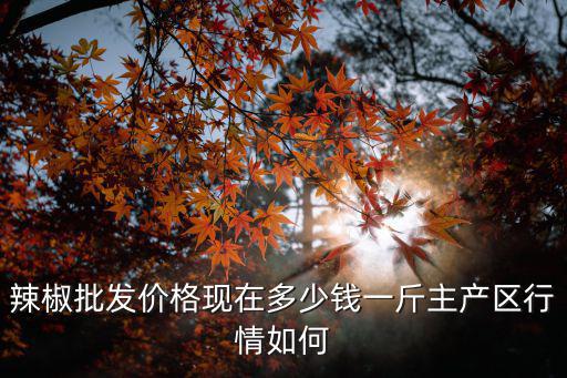 辣椒批發價格現在多少錢一斤主產區行情如何