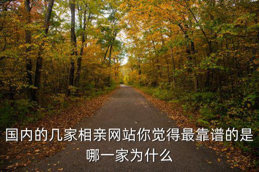 國內的幾家相親網站你覺得最靠譜的是哪一家為什么