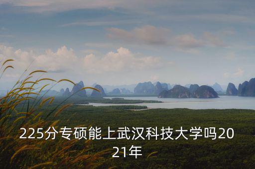 225分專(zhuān)碩能上武漢科技大學(xué)嗎2021年